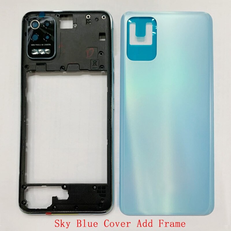 Battery Cover Rear Door Housing Back Case For LG K52 LMK520 K62 K62 Plus LMK525 Battery Cover with Middle Frame Logo Repair Part