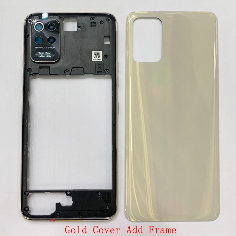 Battery Cover Rear Door Housing Back Case For LG K52 LMK520 K62 K62 Plus LMK525 Battery Cover with Middle Frame Logo Repair Part
