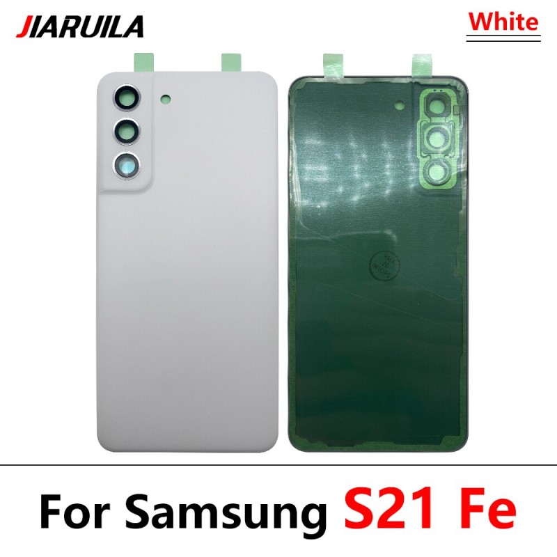 NEW Battery Back Cover Rear Door Replacement Housing Case Adhesive With Camera Glass Lens For Samsung Galaxy S21 Ultra / S21 Fe