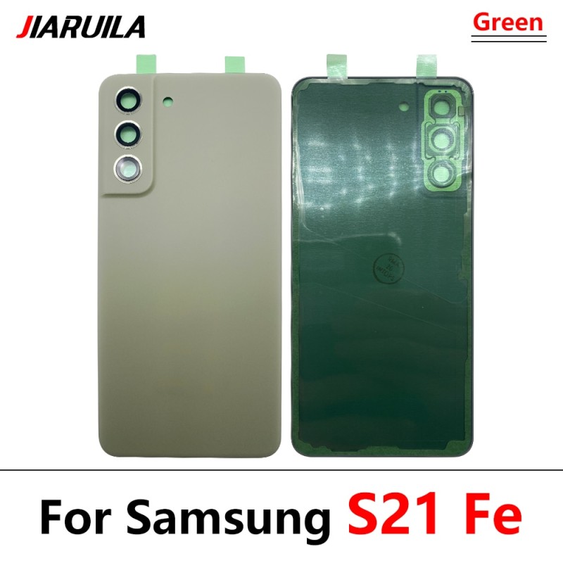 NEW Battery Back Cover Rear Door Replacement Housing Case Adhesive With Camera Glass Lens For Samsung Galaxy S21 Ultra / S21 Fe