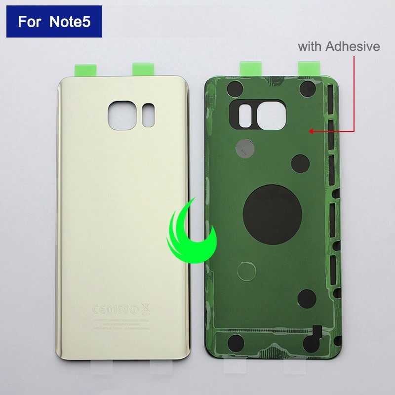 Original Rear Glass Housing Case For Samsung Note5 N920F Back Battery Cover Door For Samsung Note 5 N920 Door Rear Case Housing