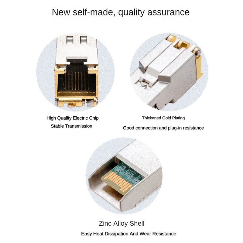 TP-LINK TL-SM51U 10-Gigabit SFP+ photoelectric conversion module 10G high-speed optical port to RJ45 electrical port  Switch