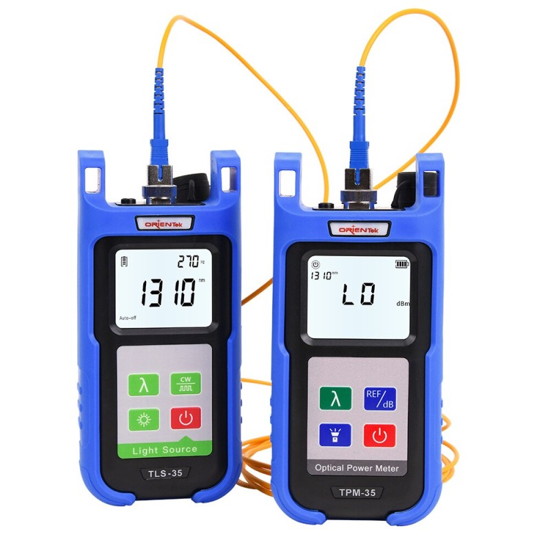 OrienTek TPM-35 Fiber Optic Power Meter Optical Light Source 850/1300/1310/1490/1550nm Optical Power Meter OPM OLS OTDR Tester