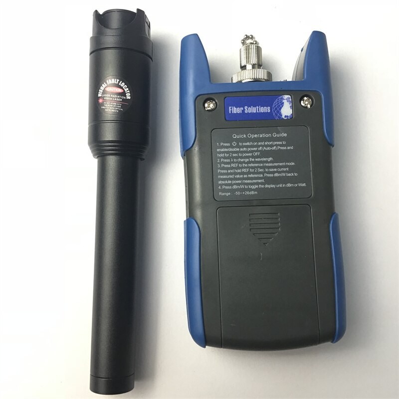 2 in 1  Visual Fault Locator 10km with TL510 Fiber Tester Optical Power Meter  Red Light Pen Fiber Optical Cable Tester