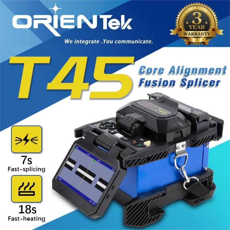 Fiber Optic Fusion Splicer, OrienTek T45 Fiber Splicer, Komshine FX39 Optical Welding Machine, JILONG 280E Splicing Machine