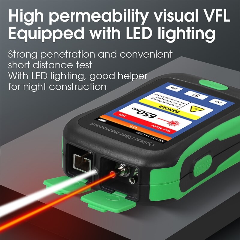 AUA-16A/U OTDR Active Fiber Live Test 1550nm 20dB 80KM Fiber Reflectometer OTDR Touch Screen OPM VFL OLS LED Tester SC UPC/APC