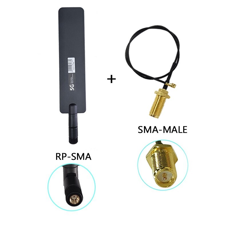 GRANDWISDOM 20pcs 5g antenna 12dbi sma female wlan wifi 5ghz antene IPX ipex 1 SMA male pigtail Extension Cable pbx antena