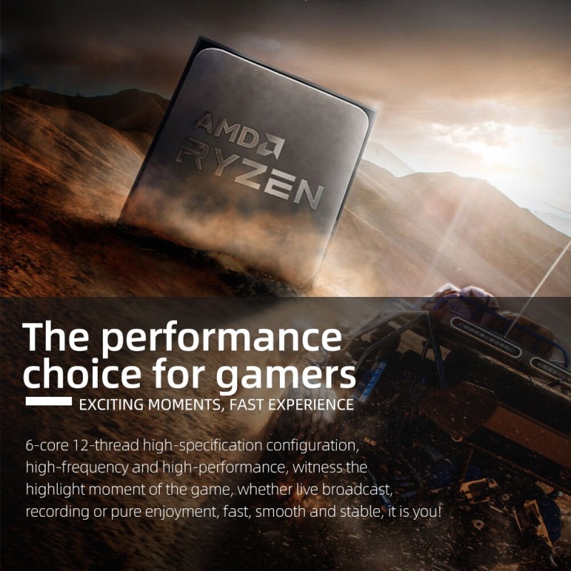 AMD New Ryzen 5 5600G R5 5600G CPU New Game Processor Socket AM4 3.9GHz Six-Core Twelve-Thread 65W DDR4 Desktop Accessories