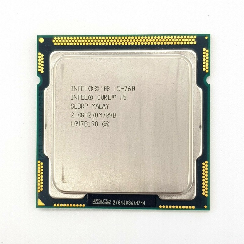 Used Intel Core i5 760 2.8GHz Quad-Core Quad-Thread CPU Processor 8M 95W LGA 1156