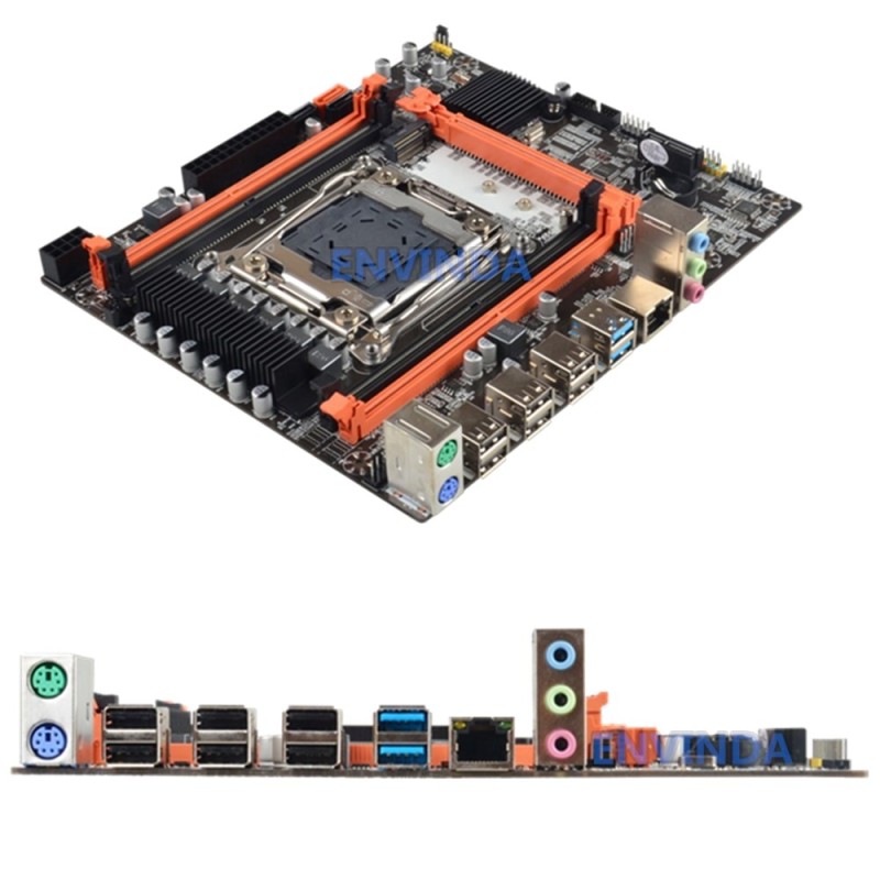 Envinda D4 Motherboard Slot LGA2011-3 NVME M.2 SSD USB3.0 Support DDR4 REG ECC Memory and Intel Xeon E5 V3 V4 i7 Processor