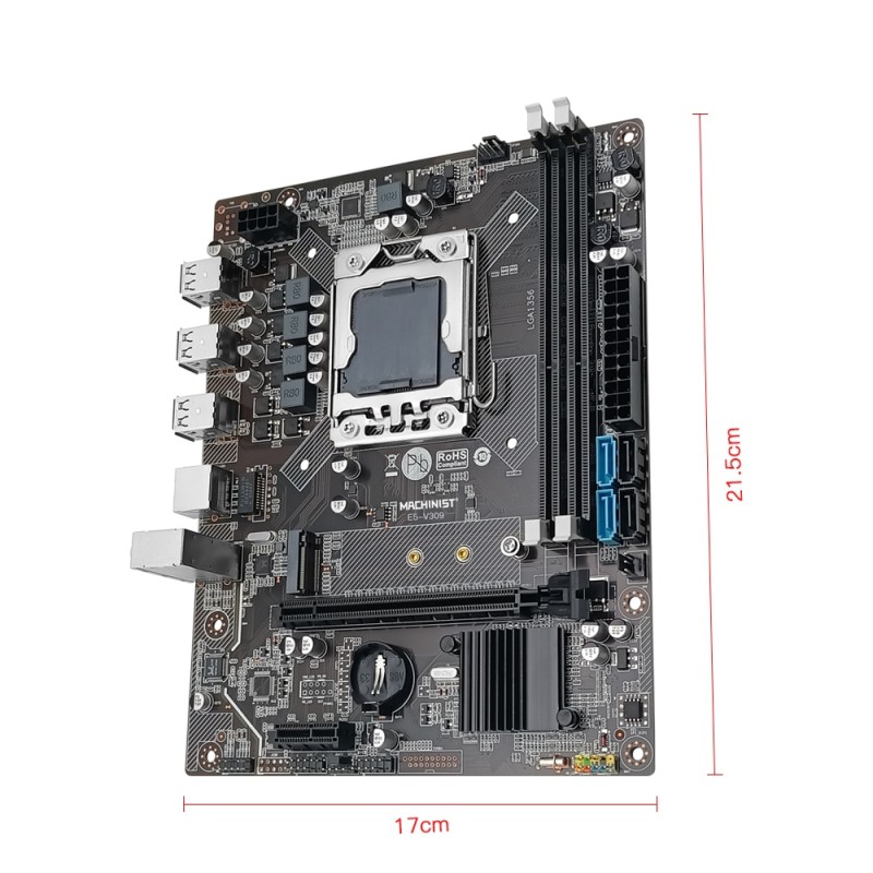 MACHINIST X79 Motherboard LGA 1356 Set Kit With Xeon E5 2430 CPU Processor 8GB(2*4GB)DDR3 ECC RAM Memory M.2 NVME X79-V309