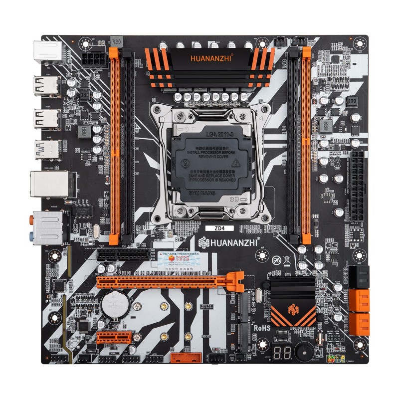 HUANANZHI ZD4 LGA 2011-3 Motherboard Intel XEON E5 V3 V4 All Series DDR4 RECC NON-ECC Memory NVME USB3.0 SATA