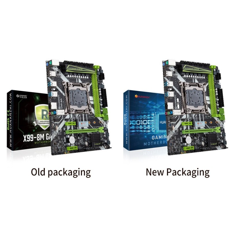 HUANANZHI 8M D4 LGA 2011-3 Motherboard Intel XEON E5 V3 V4 All Series DDR4 RECC NON-ECC memory NVME USB3.0 ATX