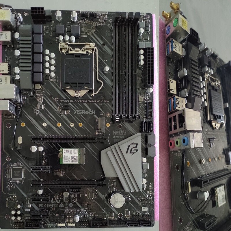 Used Z390 PHANTOM GAMING 4S/AC Motherboard LGA1151 DDR4 128G ATX WiFi Z390 Mainboard