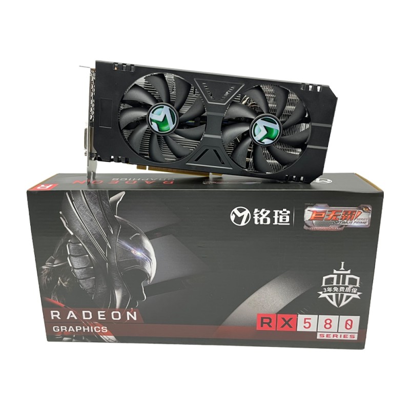 MAXSUN Graphics Cards Full New AMD Radeon RX580 2048SP 8G GDDR5 256bit HDMI+DP*3+DVI Video Card For Desktop Gaming Computer GPU