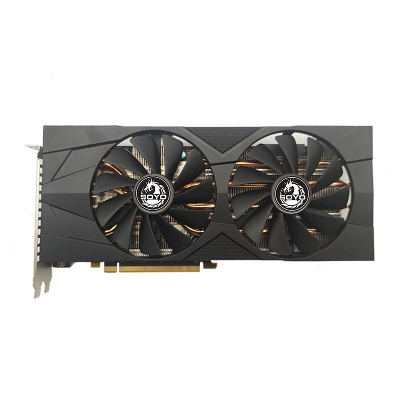 SOYO AMD Radeon RX5700XT RX580 5500XT 6600XT 6600M GDDR6 Video Memory Graphics Card PCIE3.0x16 Gaming Card for Desktop Computers