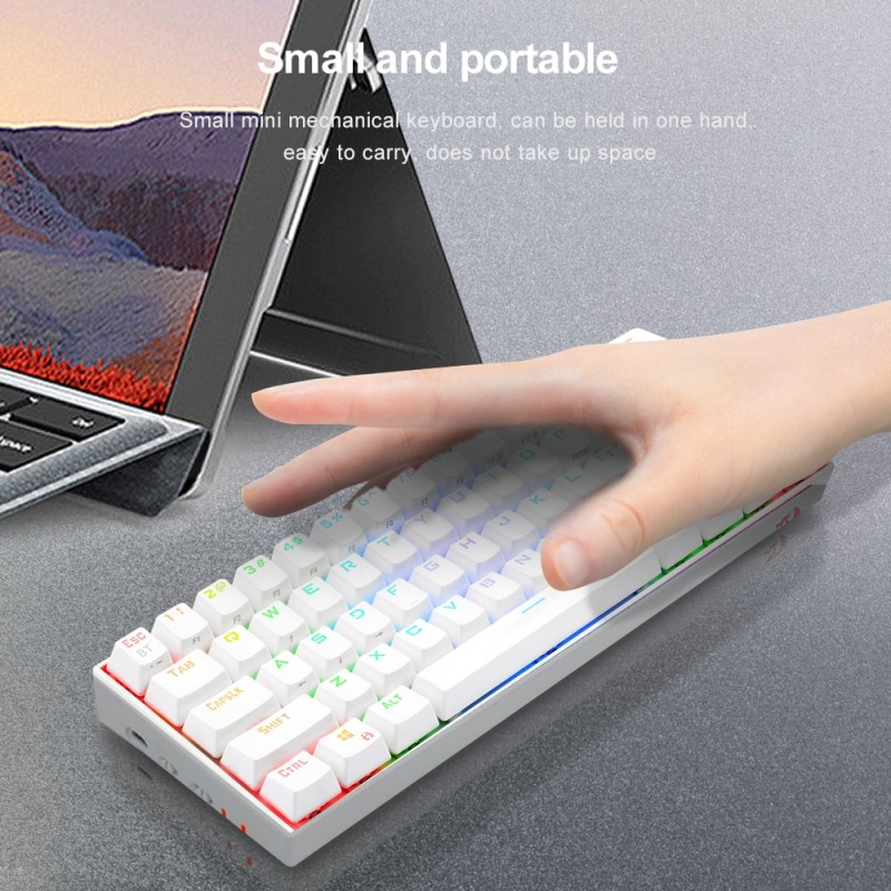 REDRAGON Draconic Pro K530 RGB Support Bluetooth 5.0 wireless 2.4G USB 3 mode Mechanical Gaming Keyboard 61 Keys Compute PC