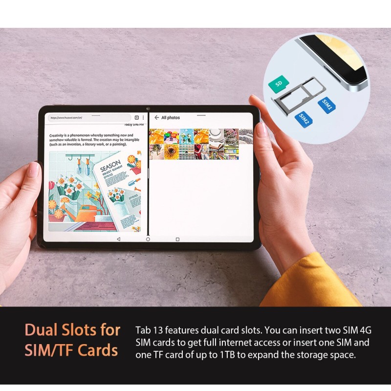 Android 12 Tablet 6GB 128GB Blackview Tab 13 Tablet Pad MTK Helio G85 Octa Core 7280mAh 10.1'' FHD Display 13MP  tablette kids