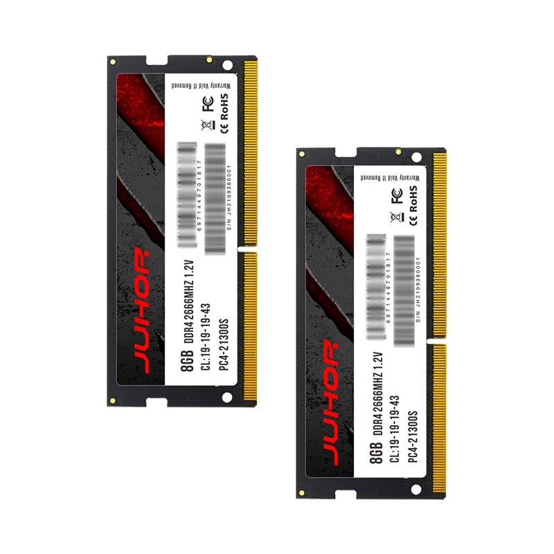 JUHOR Ram DDR3 8GB 1600MHz DDR4 8GB 16GB 2666MHz 3200MHz Sodimm Laptop Memoria Ram