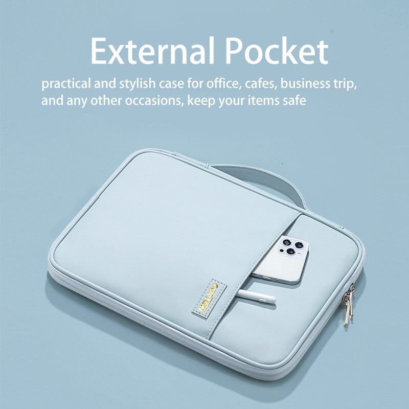 PU Leather Tablet Bag for iPad 12.9 inch Case 2021 Pro 11 M1 9.7 10.2 10.9 Shockproof Handbag Funda Sleeve for iPad Air 5 4 2022