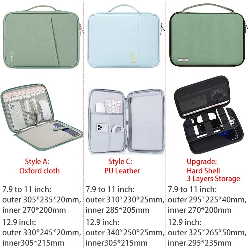 7.9-11 Inch Tablet Sleeve Bag For iPad Pro 11 M1 2021 Case For iPad Pro 12.9 10.5 10.2Ã‚Â 10.9Ã¢â‚¬Å“ 2022 iPad Air 5 Huawei Matepad 12.6