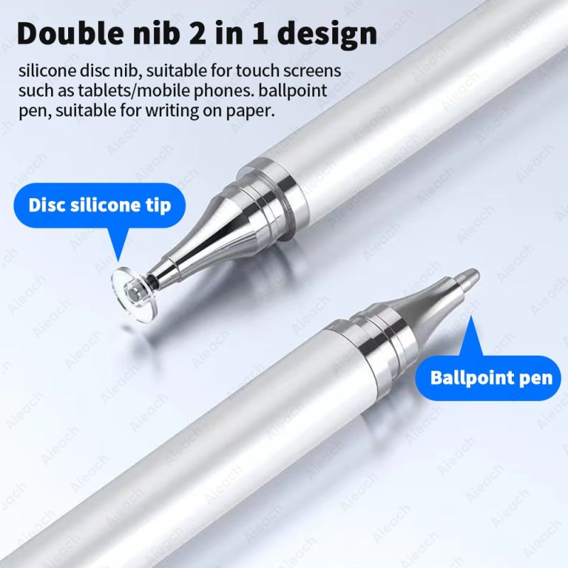 AIEACH 2 in 1 Touch Pen For Tablet Stylus Pen For Touch Screen Android iOS Tablet Phone Pencil For iPad Xiaomi Samsung Lenovo