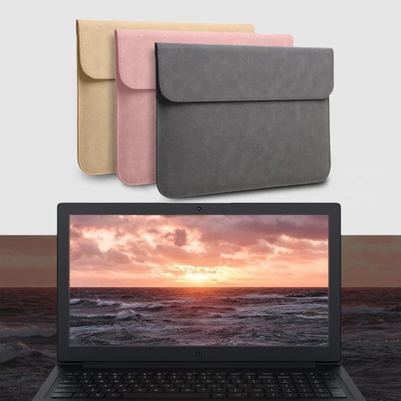 Laptop Sleeve PU Leather Material 15.6 Inches Laptop Case