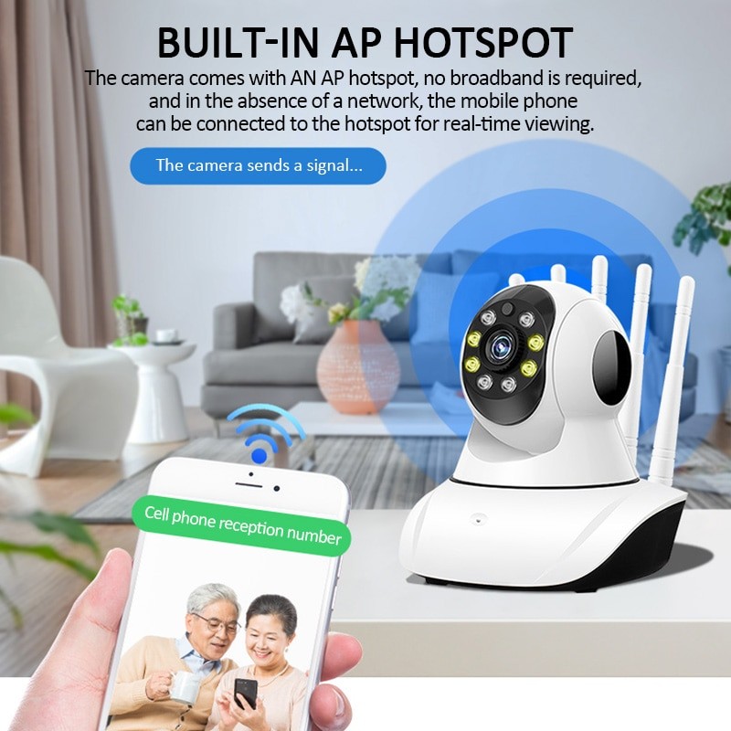HD IP Camera Wireless 2MP 3MP Home Security Camera Night Vision Two Way Audio CCTV Camera Indoor Baby Monitor