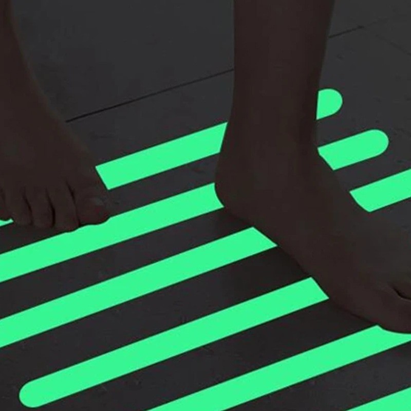 Luminous Tape Luminous Tape Green Warning Ground Light Storage Stair Anti-Slip Sticker Reflective Fluorescent Tape