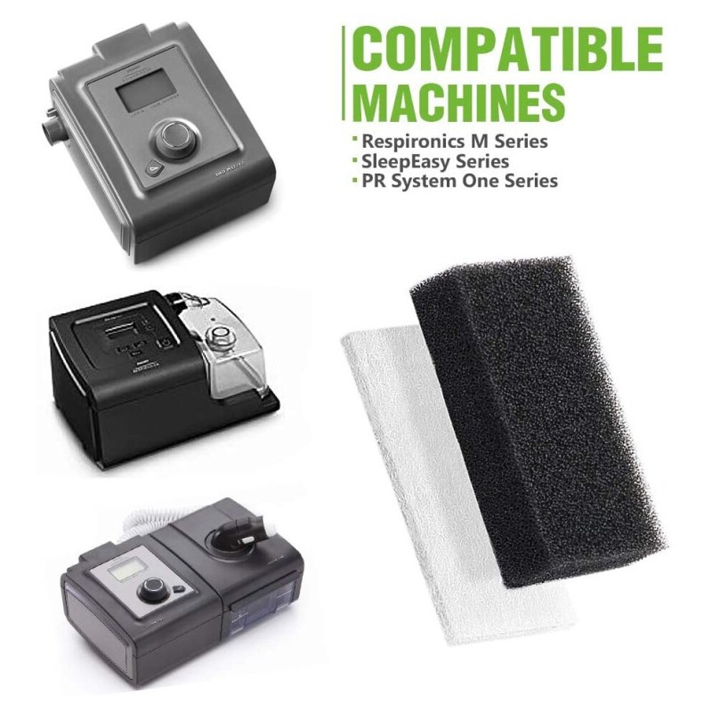 50PCS CPAP Filters for Philips Respironics Premium Foam Filter and Ultra Fine Filters Respironics M Series