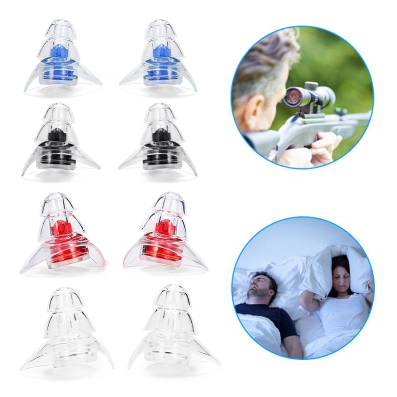 1 Pair Soft Silicone Ear Plugs Ear Protection Reusable Professional Music Earplugs Noise Reduction For Sleep DJ Bar Bands Sport