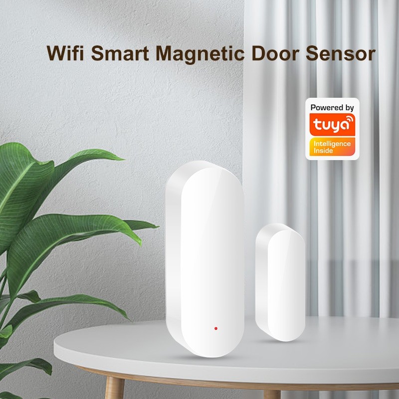 Tuya Smart WiFi Door Sensor Smart Door Open/Closed Detectors Wifi Window Sensor Smartlife APP Work With Google Home Alexa