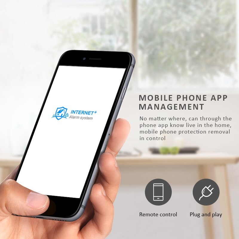 Focus ST-IIIB Touch Keypad Alarm System with Anti-pet PIR Sensor,Door Sensor,Remote Controller  App Control French English Voice