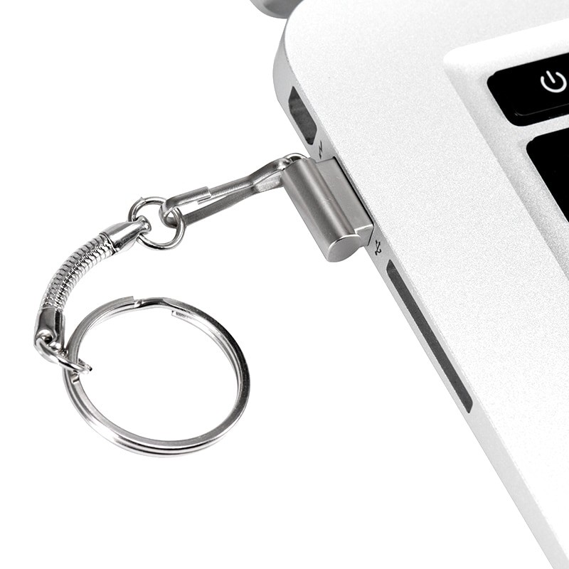 High Speed Mini Metal USB Flash Drives 64GB Black Pen Drive Silver Memory Stick Creative Business Gifts Golden External storage