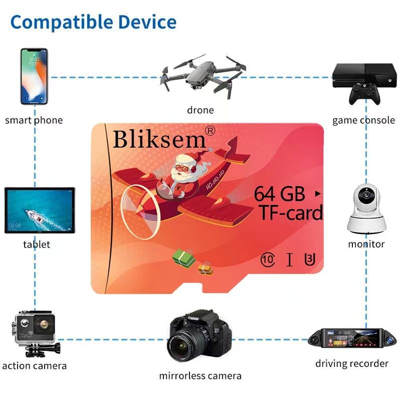 Mini SD Memory Card 64GB  High Speed Flash TF Card SD Card  MicroTF SD Flash Card 32G