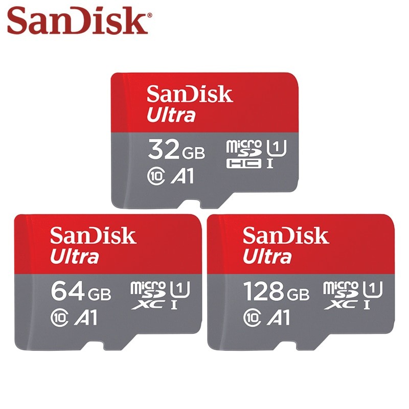 100% Original SanDisk Micro SD Card Class 10 TF Card 32GB 64GB 128GB Up to 98MB/s Memory Card for Phone Tablet Flash Card