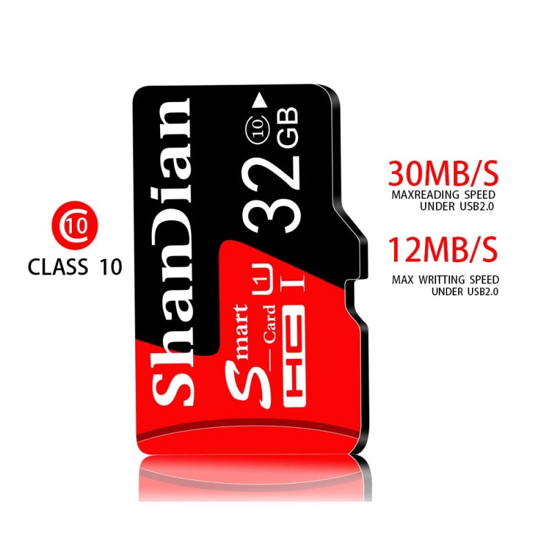 Memory Card 128GB Smart SD Class10 64GB Red High Speed Smart HC 32GB 16GB Real Capacity TF USB flash XC For UAV Camera 8GB