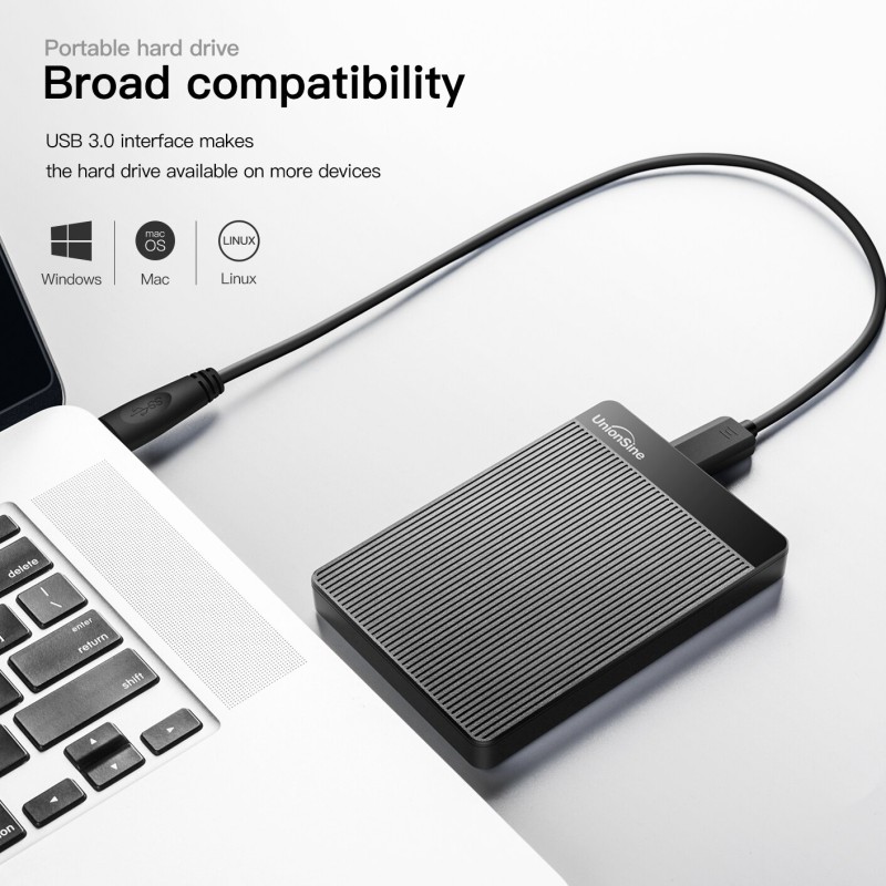 UnionSine HDD 2.5" Portable External Hard Drive 320gb/500gb/750gb/1tb USB3.0 Storage Compatible for PC, Mac, Desktop,MacBook