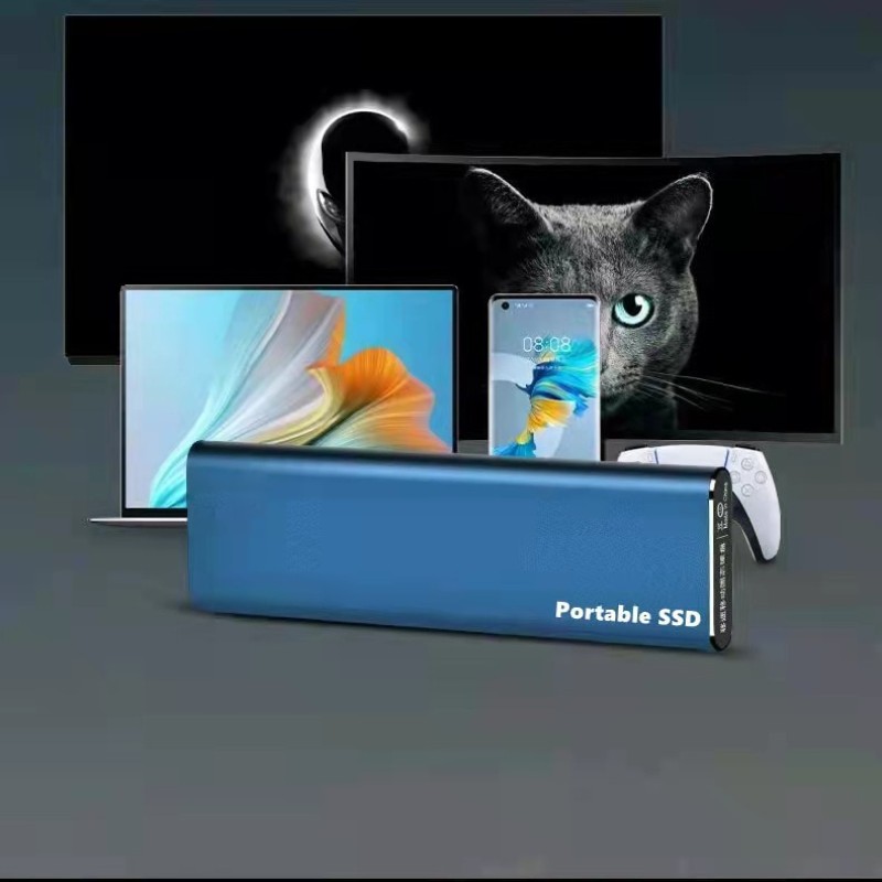 1TB Portable High Speed Mobile Solid State Drive  500GB SSD Mobile Hard Drives External Storage Decives for Laptop mac 2023 New