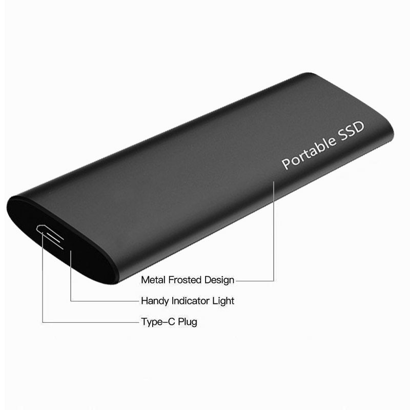 1TB Portable High Speed Mobile Solid State Drive  500GB SSD Mobile Hard Drives External Storage Decives for Laptop mac 2023 New