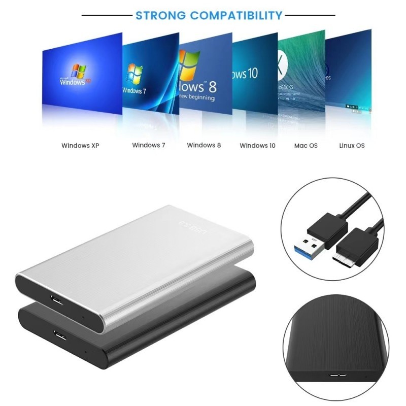 128TBUSB 3.0 external hard disk drive 2.5 inch SSD computer accessories SATA hard disk storage device desktop notebook universal