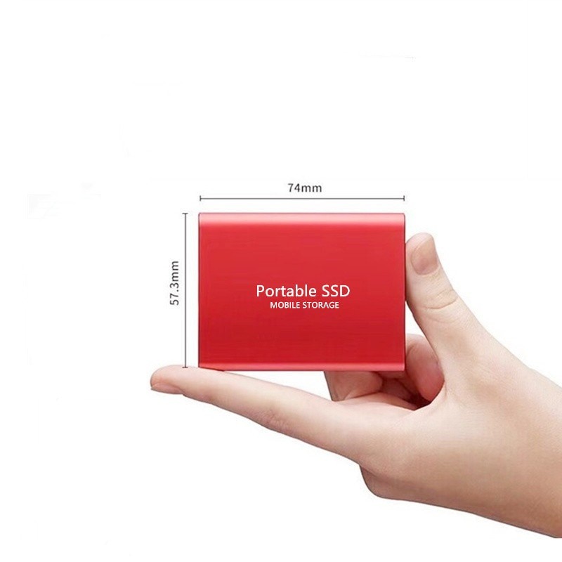 1TB Portable High Speed Mobile Solid State Drive 500GB SSD Mobile Hard Drives External Storage Decives for Laptop/mac/phone 2023