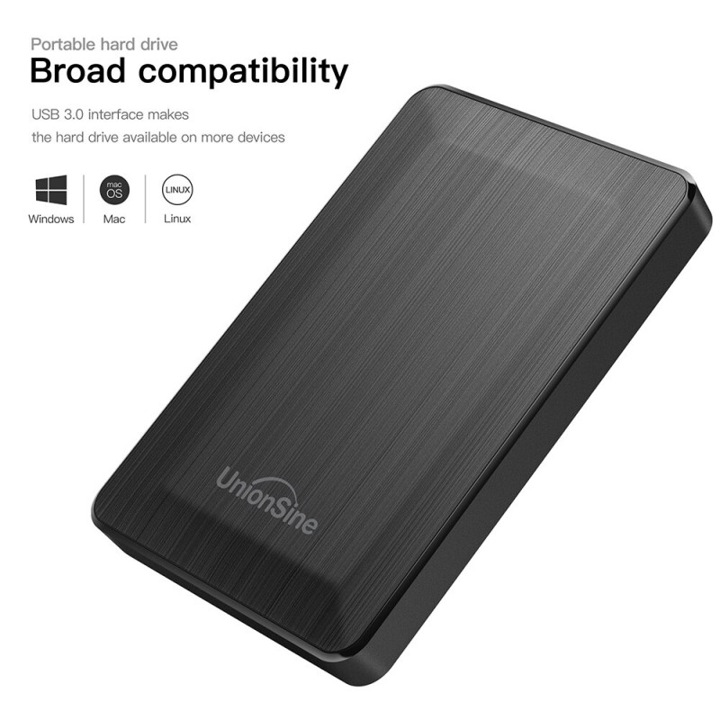 UnionSine HDD 2.5" Portable External Hard Drive 320gb/500gb/750gb/1tb USB3.0 Storage Compatible for PC,Mac,Desktop,MacBook