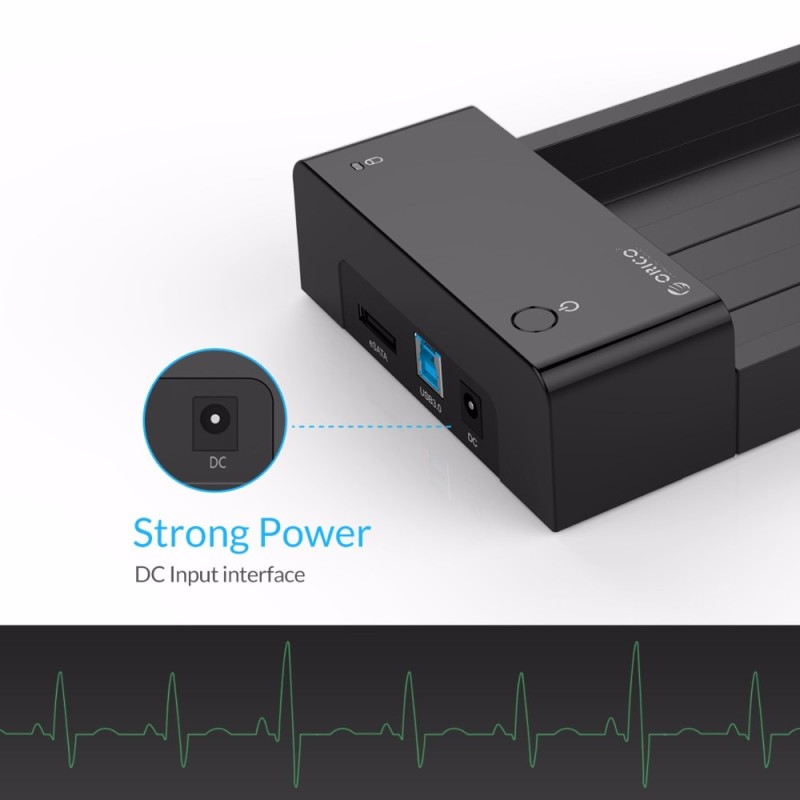 ORICO 3.5'' HDD Case USB3.0 Hard Drive Enclosure Tool-free SATA To USB Type B ESATA External SSD Hard Drive Docking Station