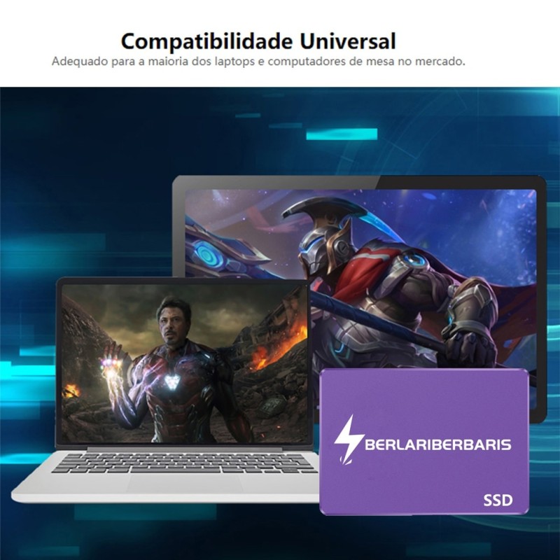 BERLARIBERBARIS SSD Solid State Drive 2.5 Inch 128G Notebook Desktop Computer SATA3 120G 240G 480G 960G 2T 256G 512G