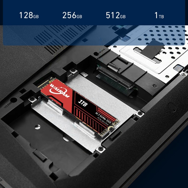 WALRAM M.2 NVMe SSD 1TB 512GB 256GB 128GB PCIe 3.0X4 Solid State Drive M.2 2280 Internal Hard Disk HDD for Laptop Desktop