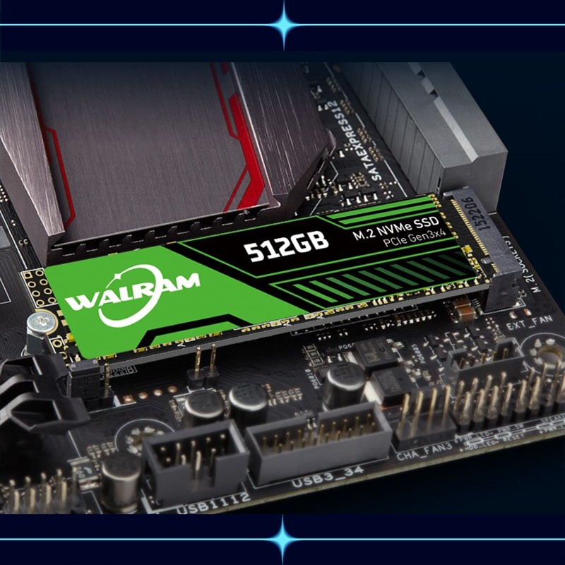 WALRAM M.2 NVMe SSD 1TB 512GB 256GB 128GB PCIe 3.0X4 Solid State Drive M.2 2280 Internal Hard Disk HDD for Laptop Desktop