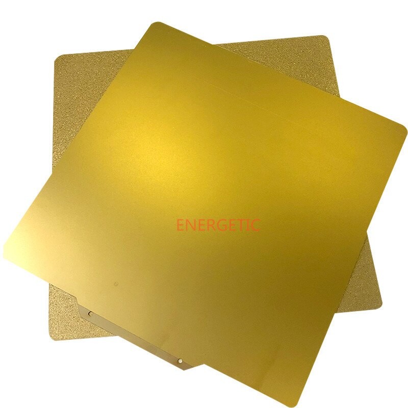 ENERGETIC New 410x410mm Textured/Smooth PEI Powder Coated Spring Steel Magnetic Flex Plate +Base For CR-10S4 3D Printer Hot Bed