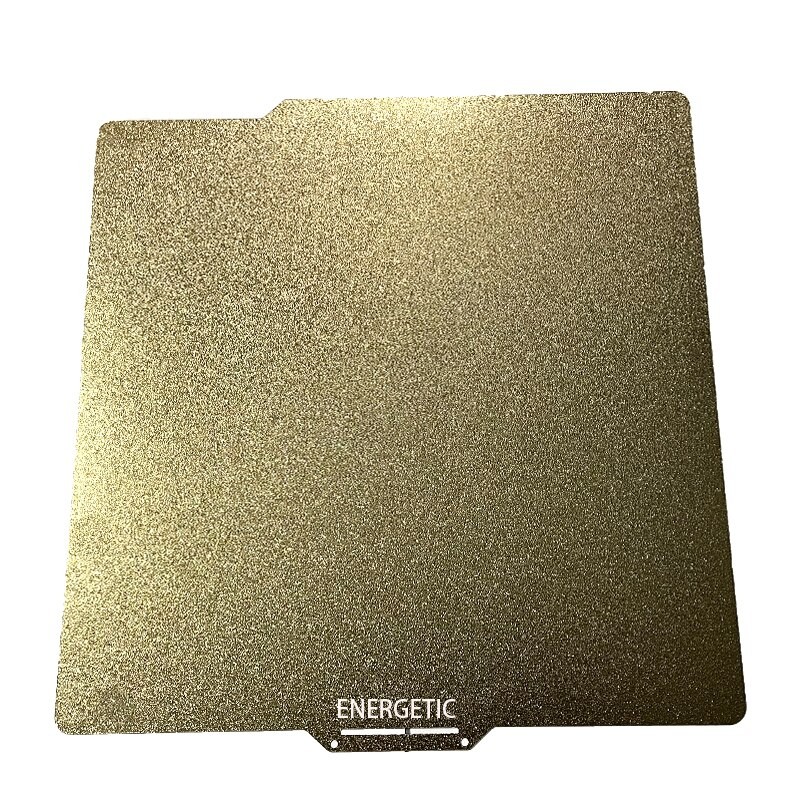 ENERGETIC Double Side Textured/Smooth PEI Powder Coated Spring Steel Build Plate 257x257mm for Lab X1,X1C,X1C Combo