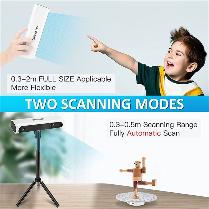 CREALITY CR-Scan 01 3D Scanner 0.1mm Accuracy Automatic Matching Upgraded Combo 3D Printer Industrial Kit Support OBJ/STL Output